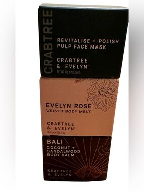 Crabtree & Evelyn Evelyn Rose Velvet Body Melt - 3 diff kinds included